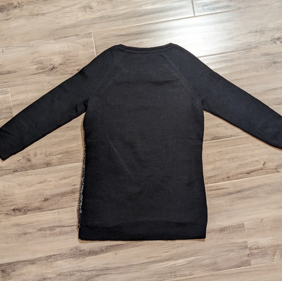 Calvin Klein Wool Blend Women's Textured Sweater Black and Grey XS - Picture 2 of 5